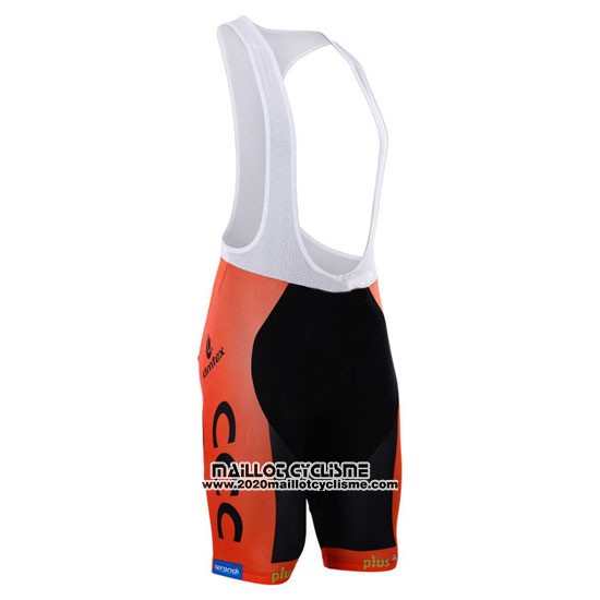 2015 Maillot Ciclismo CCC Noir et Orange Manches Courtes et Cuissard